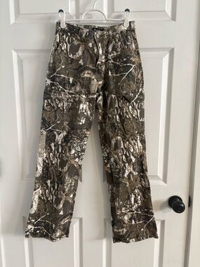 Women’s Boot Cut Jeans in Brown Camouflage